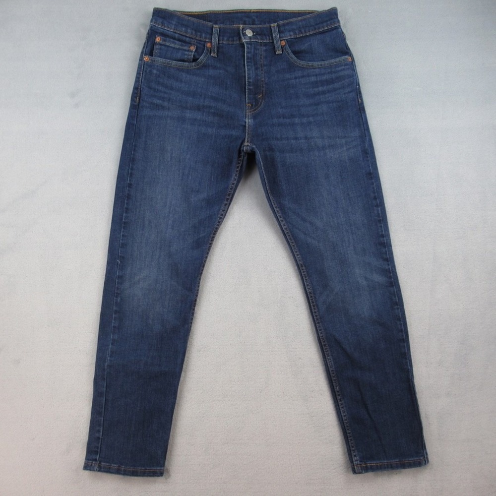 Levi's 512 Slim Taper Mens Jeans W32 L30 Dark Wash Blue Denim 28833-0682